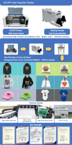 <span class=keywords><strong>Imprimante</strong></span> DTF <span class=keywords><strong>A3</strong></span> haute vitesse de qualité supérieure, machine d'impression de t-shirts, <span class=keywords><strong>imprimante</strong></span> DTF avec têtes Xp600/i3200, machine d'impression sur tissu 30 cm - Product Image 5