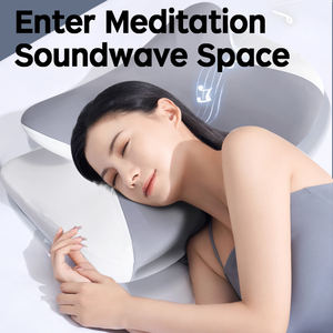 Almohada Inteligente de Espuma Viscoelástica con Sonidos de Ruido <span class=keywords><strong>Blanco</strong></span>, Altavoz Debajo de la Almohada para Aplicación Corporal, Color <span class=keywords><strong>Blanco</strong></span> - Product Image 3