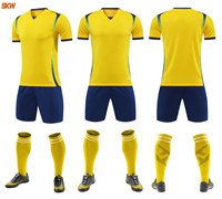 Uniforme de football de haute qualité à prix abordable, vêtements d'entraînement pour équipes sportives, maillot de football respirant, taille enfant et adulte