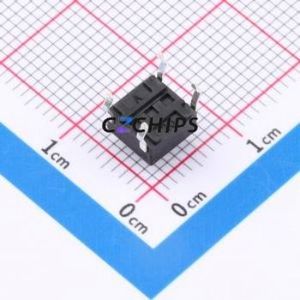 TP10811650 Tactile Switch Through hole Component (THT),6x6mm Switch Single Pole Single Throw Round Button 1.6N Through Hole - Product Image 2