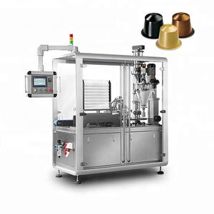 Máquina empacadora de cápsulas de café Nespresso con forma personalizada automática de tipo rotativo, llenado y sellado - Product Image 5