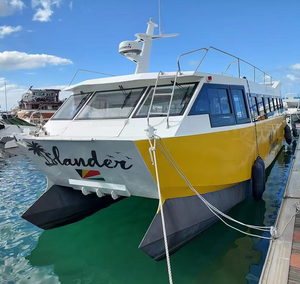 Bateau touristique en aluminium de 55 pieds (16,6 m) pour 74 passagers, taxi fluvial, ferry, bateau-<span class=keywords><strong>bus</strong></span>, catamaran rapide, bateau à passagers à vendre - Product Image 1