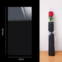 Mini sac d'emballage pour bouquet unique de roses 20 pièces, emballage cadeau en plastique pour bouquet de fleurs