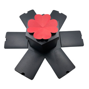 Paper Gift Set In Box Printed Cardboard Paper Surprise Happy Birthday Explosion Gift Box