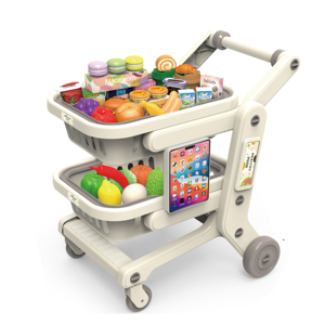 Jouets de <span class=keywords><strong>cuisine</strong></span> <span class=keywords><strong>pour</strong></span> enfants : maison de jeu, chariot de supermarché, et <span class=keywords><strong>tablette</strong></span> interactive <span class=keywords><strong>pour</strong></span> une expérience culinaire amusante - Product Image 2