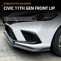 Pour Honda Civic 11e génération 2021+ : Diffuseur avant inférieur ABS, lèvre de pare-chocs avant, séparateur, spoiler – Accessoires automobiles