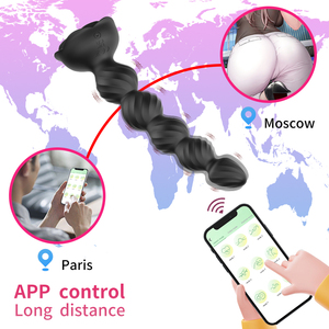 LOV Hailey Rose-Tapón Anal luminoso colorido y vibrador de masturbación de próstata Control remoto Consolador de silicona líquida - Product Image 5