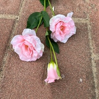 YOPIN-704 3 têtes Artificielle Lisianthus Fleurs De Mariage Fleur Mur Matériel Décoration