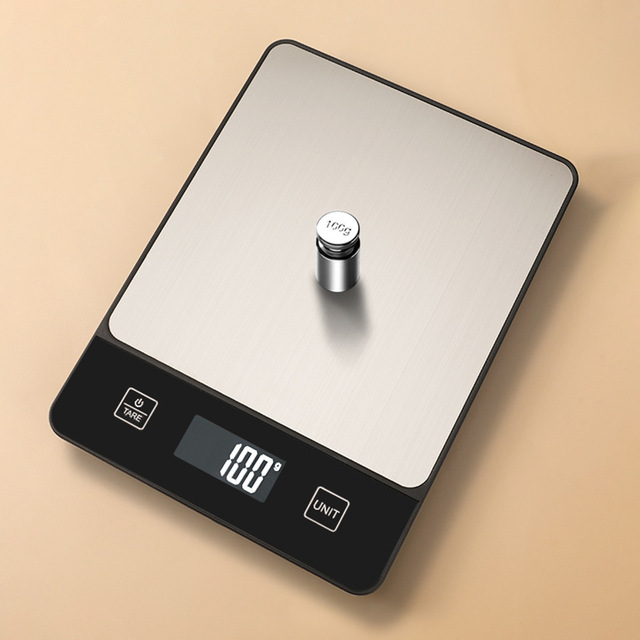 Kitchen Household Scale Electronic 10kg/1g/22lbs Food Scale with LCD Display for Baking and Cooking Weight Measuring