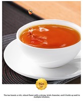 Nouvelle Arrivée Thé Noir et Rouge Jinjunmei Aiguilles d'Or Fermentées en Vrac pour la Santé et l'Amincissement, Conditionné en Sachet