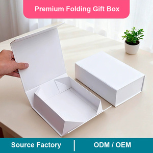 EVERWIN Wholesale High-end Premium Folding Box Luxury <b>Magnetic</b> Lid Rigid Paper Cardboard Packaging <b>Gift</b> <b>Boxes</b> - Product Image 1