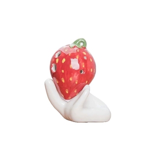 Ocarina en céramique à 6 trous, style fruits de dessin animé, Ocarina Alto C Mini, pendentif pour la pratique des étudiants et souvenir de fête - Product Image 1