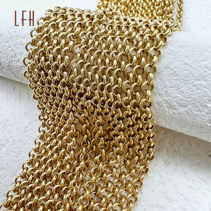 Cadena de Oro Amarillo de 18K al por Mayor, Cadena de Cable Cruzado de Oro Puro Au750, Collar de Oro Real de 18K para Mujeres y Hombres, Joyería - Product Image 4