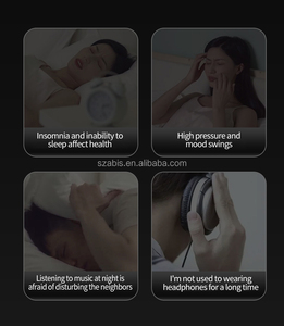 Pillow <b>Speaker</b> Bone <b>Conduction</b> BT Wireless Music Sleep Headphones Portable White Noise Machine for Side Sleepers Sleep <b>Speaker</b> - Product Image 3