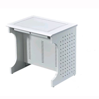 Vente en gros de bureau d'ordinateur à rabat moniteur LCD de bureau à rabat Table de bureau pour salle de classe bureau d'ordinateur avec rangement