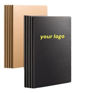 Carnet en papier kraft écologique avec impression UV et couture personnalisées, logo professionnel, possibilité d'écriture facile et couleurs personnalisables - Product Image 3