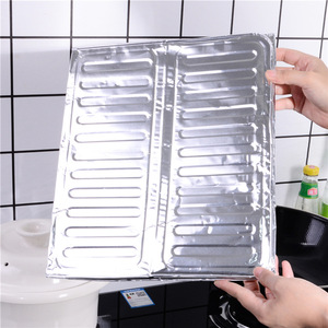 Protector contra salpicaduras de aceite para estufa de gas, lámina de aluminio a prueba de aceite, aislamiento térmico para cocinar y freír, antiescaldaduras, antisalpicaduras de aceite - Product Image 4
