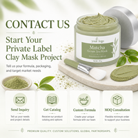 Masque Purifiant au Thé Vert et Boue Volcanique OEM : Nettoyage Profond, Absorption de l'Excès de Sébum, Purification des Pores, Élimination des Points Noirs, Lissage de la Peau, Effet Rafraîchissant