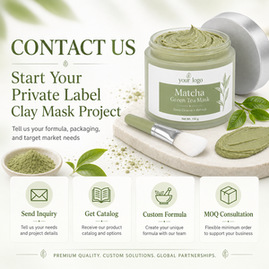 Mascarilla de Barro Volcánico con Té Verde OEM, Limpieza Profunda, Absorbe el Exceso de Grasa, Purifica los Poros, Elimina Puntos Negros, Suaviza y Refresca la Piel - Product Image 5