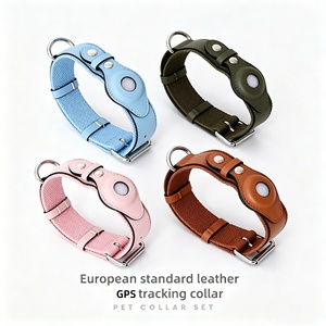 Collier pour animaux de <span class=keywords><strong>compagnie</strong></span> réglable en cuir, moderne, classique, vintage, portable, laisse résistante à l'usure pour chiens de taille moyenne <span class=keywords><strong>et</strong></span> grande - Product Image 4
