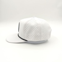 Casquette de baseball sportive pour hommes en polyester avec corde, style mode personnalisé, patch PVC, visière incurvée, fermeture snapback, vente en gros