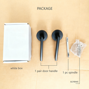 Poignée <span class=keywords><strong>de</strong></span> <span class=keywords><strong>porte</strong></span> intérieure en alliage d'aluminium noir pour <span class=keywords><strong>porte</strong></span> en bois d'appartement, installation facile BBDHOME - Product Image 5