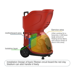 Macchina Lanciapalle da <span class=keywords><strong>Tennis</strong></span> Intelligente PRO PD-9001, Accessori Moderni in ABS e Metallo per <span class=keywords><strong>Giocatori</strong></span> <span class=keywords><strong>di</strong></span> <span class=keywords><strong>Tennis</strong></span> - Product Image 2