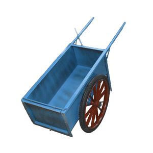 Cui Square Wheelbarrow 161x103x35cm Metal Tray 1 Wheel Construction Garden Cart - Product Image 4