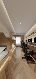Conjunto Ergonómico y Moderno de Silla y Escritorio para Juegos con Luces LED RGB Ajustables para Cibercafé o Salón - Product Image 3