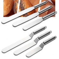 Spatule à gâteau droite en acier inoxydable de 4, 6, 8, 10 et 12 pouces, spatule à glaçage, grattoir à gâteau