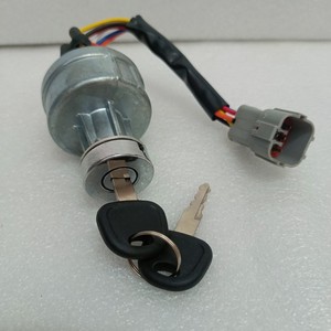 Interrupteur à clé d'allumage Hyundai 21N4-10431 pour pièces d'excavatrice, ensemble de clé de démarrage - Product Image 1