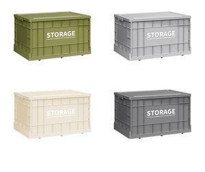 XJH, almacenamiento plegable <span class=keywords><strong>de</strong></span> estilo Industrial, organizador <span class=keywords><strong>de</strong></span> maletero <span class=keywords><strong>de</strong></span> coche, para acampar al aire libre, caja <span class=keywords><strong>de</strong></span> almacenamiento rectangular <span class=keywords><strong>de</strong></span> plástico PP - Product Image 6