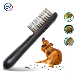 Peigne <span class=keywords><strong>anti</strong></span>-puces électrique personnalisé DRH avec logo pour chiens et chats, <span class=keywords><strong>brosse</strong></span> à poils électronique 2 en 1 pour animaux de compagnie, peigne <span class=keywords><strong>anti</strong></span>-puces pour humains et animaux - Product Image 1