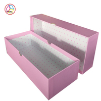 Bague en carton pliable de mariage de luxe personnalisée boîte-cadeau papier d'art UV avantage mat stratification gaufrage cadeaux d'emballage élégants