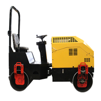Machine de terrassement, rouleau à pneus en caoutchouc de 1,5 tonne, compacteur hydraulique