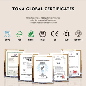 Mueble de Baño Moderno de Pared con Textura Acanalada y Espejo LED Táctil Inteligente |   Acabado de Nogal de Lujo para Remodelación del Hogar - Product Image 3