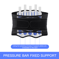 Ceinture de soutien lombaire - Soutien lombaire pour les douleurs du bas du dos, la sciatique, la scoliose - Sangles réglables, protection professionnelle