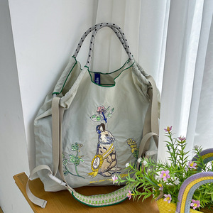 Qetesh Tote Túi thiết kế tùy chỉnh thêu dễ thương nylon thời trang bãi biển và vali xử lý nhựa tái chế phong cách mới mua sắm túi - Product Image 4