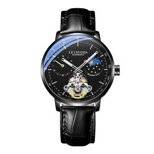 นาฬิกากลไกอัตโนมัติรูปโครงกระดูกของผู้ชายนาฬิกาข้อมือเรืองแสงอเนกประสงค์กันน้ำได้ลึก - Product Image 3