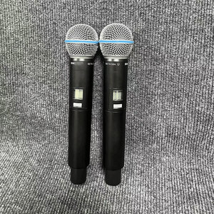 <span class=keywords><strong>Microfono</strong></span> Wireless FM GLXD4 Transfrontaliero Uno-<span class=keywords><strong>a</strong></span>-Due Cardioide BETA58A Banda U per Palco e Casa - Product Image 2