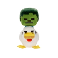 Cadeau en peluche prêt à offrir, poupée animale en peluche douce, jouet en peluche mignon de dessin animé, rembourré en coton PP, poulet zombie, jouet à chevaucher