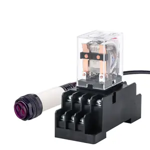 Makita-mini interrupteur électromagnétique avec capteur photoélectrique, relais de puissance AC 110V 220V cc 12V 24V 5a, bobine à 8 broches