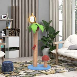 Luxury Modern Large Cat Scratching House Cute Wood Cat Tree Tower with Sisal Paper Components Modern Cat Toy in Carton <b>Packaging</b> - Product Image 6