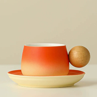 Mug à café en céramique Shangjin, design floral rétro de luxe léger, anti-fuite et réutilisable, cadeau d'affaires pour la remise des diplômes