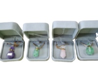 Collier diffuseur en pierre de guérison, flacon d'huile essentielle, pendentif parfum naturel, aromathérapie, cadeau beauté, tendance mode