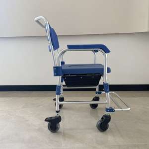 노인 및 장애인을 위한 가정용 이동식 변기 의자 휴대용 알루미늄 합금 트롤리 - Product Image 6