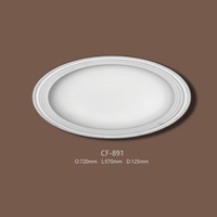 Médaillon de plafond en polyuréthane CF-891 OURUN, résistant au feu, écologique, durable, design moderne, moulage facile à installer, hôtel