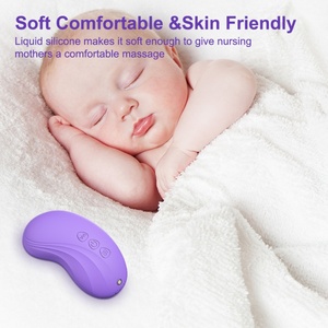 Medical Grade Silicone Electric Breast <b>Massager</b> Female Vibration Lady Breast Vibrator Massage <b>Machine</b> Warming Lactation <b>Massager</b> - Product Image 4