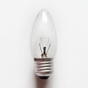 C35 Candle Shape 40W/60W Clear Glass Double Filament Dimmable Incandescent Light <strong>Bulb</strong> Ra80 2500-2700K Warm <strong>White</strong> High Luminous - Product Image 4