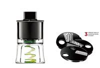 Mixeur plongeant avec moteur en cuivre pur, design ergonomique, commande par bouton-poussoir, boîtier en plastique pour usage domestique